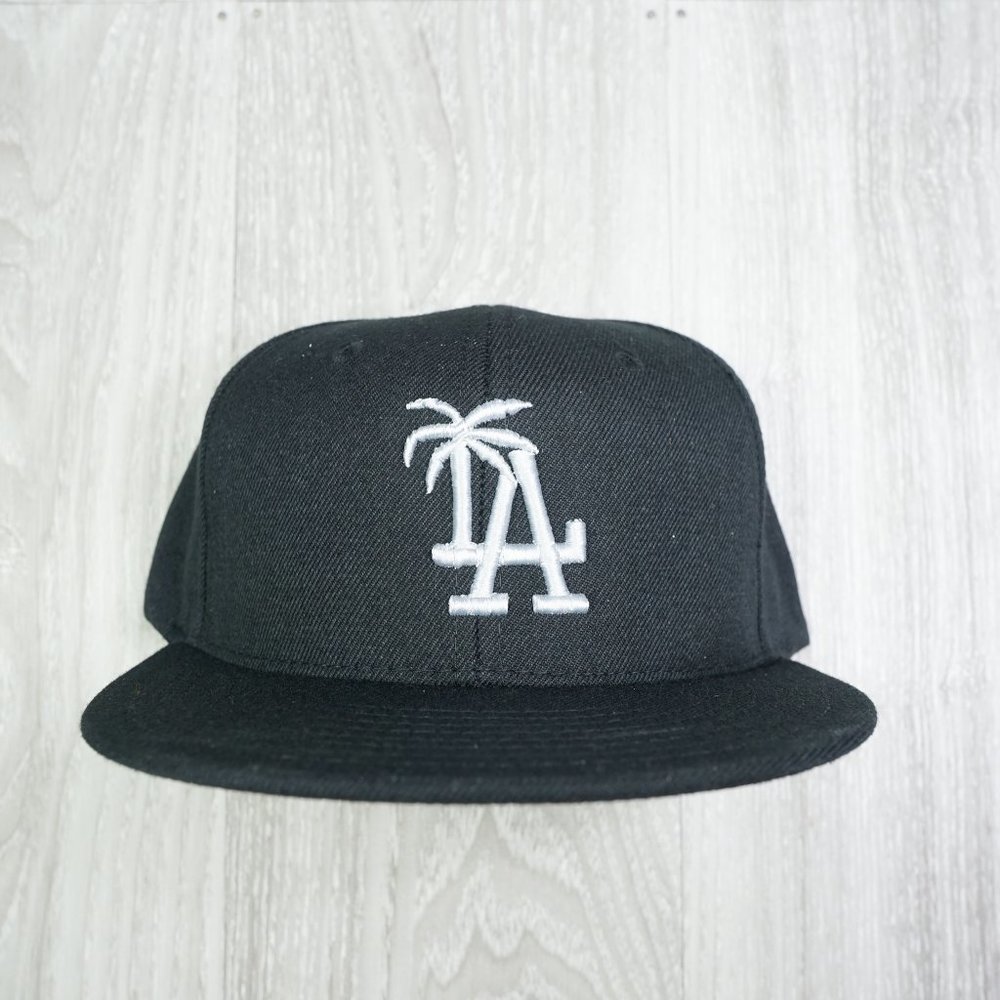 Los Angeles Palm Tree Concept Black Snapback Hat